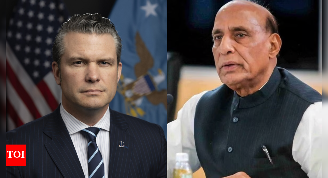 rajnath-singh-speaks-to-us-defence-secretary-pete-hegseth;-reviews-defence-ties,-thanks-us-for-anti-terror-support