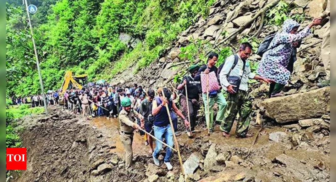 rain-fury:-landslides-block-over-100-roads-in-uttarakhand,-hit-kedar-yatra