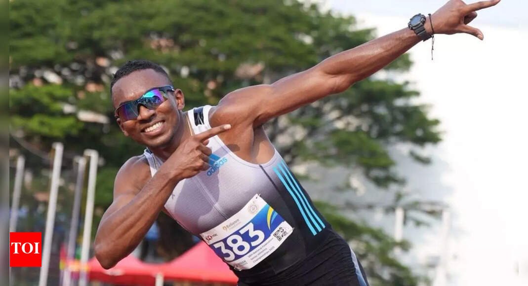 india’s-fastest-man!-kujur-shatters-national-record-in-100m,-becomes-first-indian-to-…