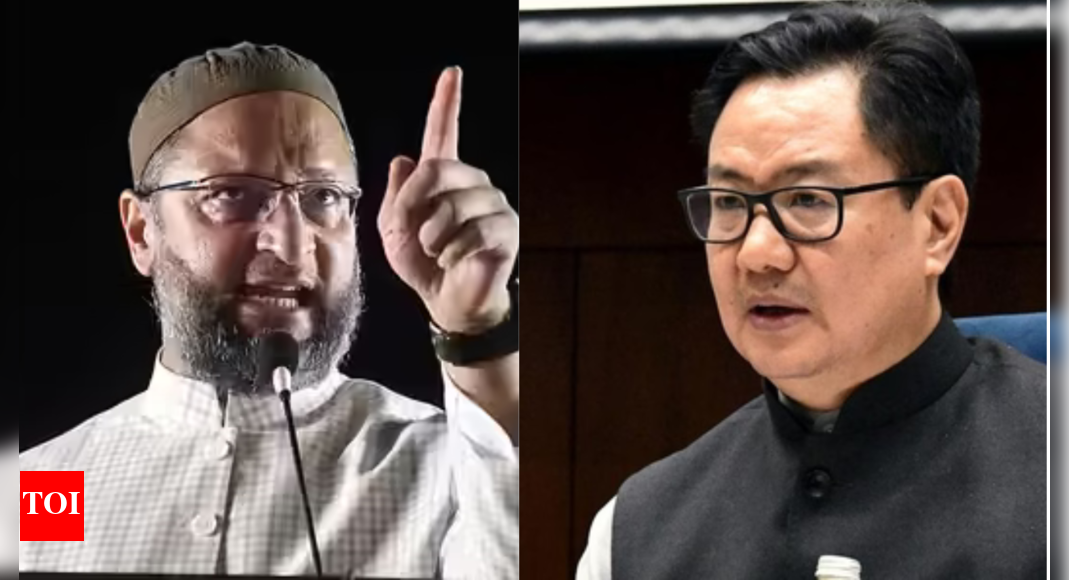‘india’s-minorities-are-hostages’:-owaisi-slams-rijiju-over-‘benefits’-claim