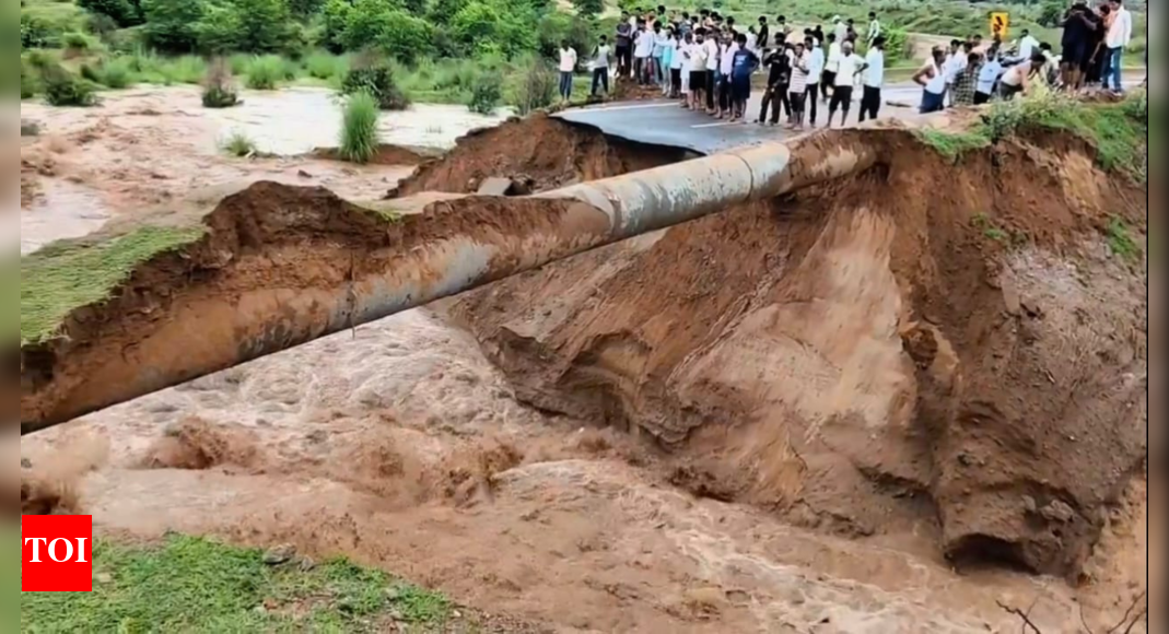 laid-&-lost:-new-road-vanishes-in-rain-days-before-inauguration-in-rajasthan