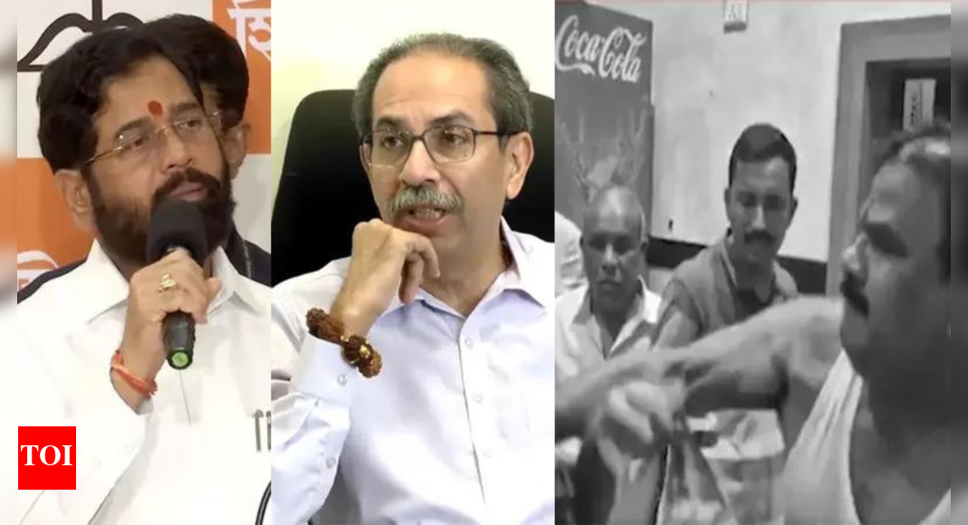sena-mla-sanjay-gaikwad-slap-row:-uddhav-thackeray-claims-‘conspiracy’-to-defame-cm-devendra-fadnavis;-eknath-shinde-says-‘beating-someone-is-not-right’