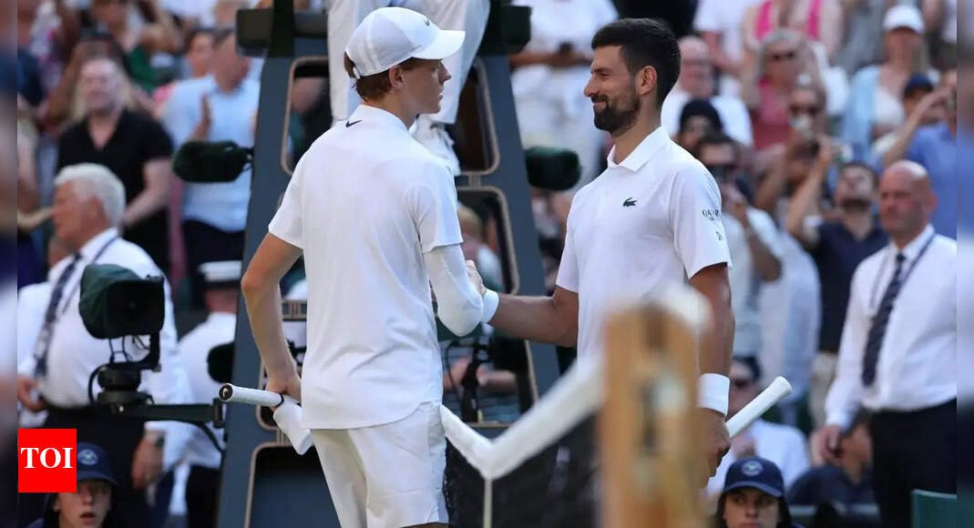 wimbledon:-sinner-subjects-djokovic-to-forgettable-feat;-joins-federer-vs-nadal-club-alongside-alcaraz