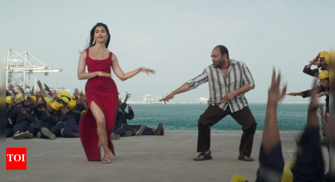 ‘monica’-song-out:-pooja-hegde-shines,-soubin-shahir-steals-the-show