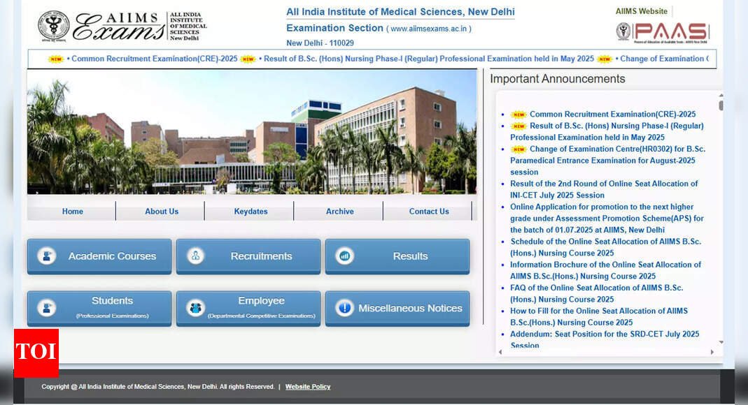 aiims-cre-2025:-over-2,300-vacancies-available,-apply-by-31-july