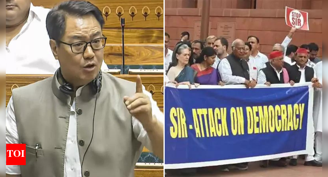 bihar-sir:-‘there-can-be-no-discussion-because-…-,’-rijiju-rules-out-parliament-debate