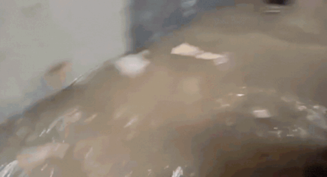 watch:-ghaziabad-hostel-flooded-as-heavy-rain-swamps-corridors