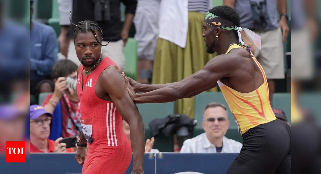 watch:-bad-blood!-lyles-shoved-by-bednarek-after-his-win-in-200m-at-us-nationals