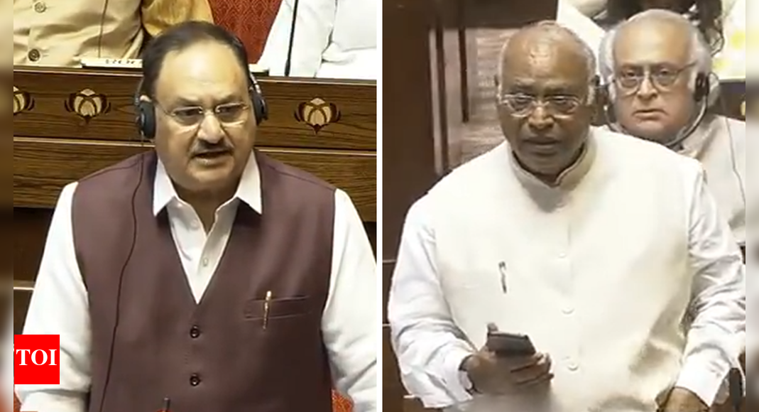 ‘take-tuition-classes-from-me’:-kharge-vs-nadda-faceoff-in-rajya-sabha;-watch-video