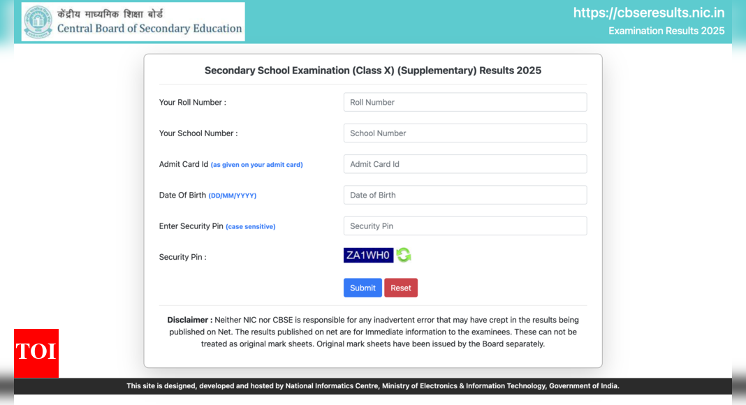 cbse-class-10-supplementary-result-2025-released:-check-marksheet