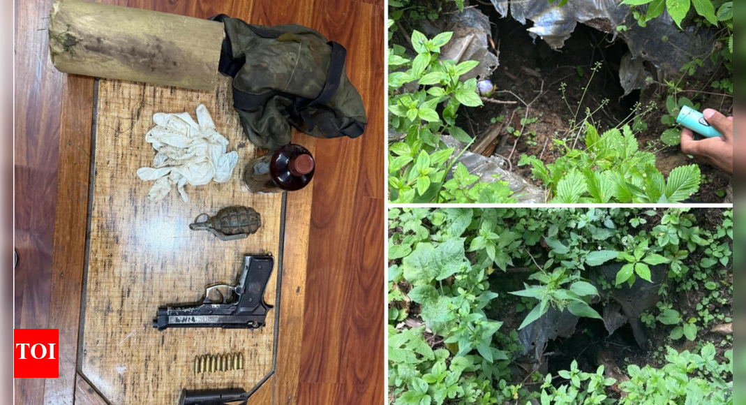 j&k:-terrorist-hideout-busted-in-baramulla;-cache-of-arms-and-ammunition-seized