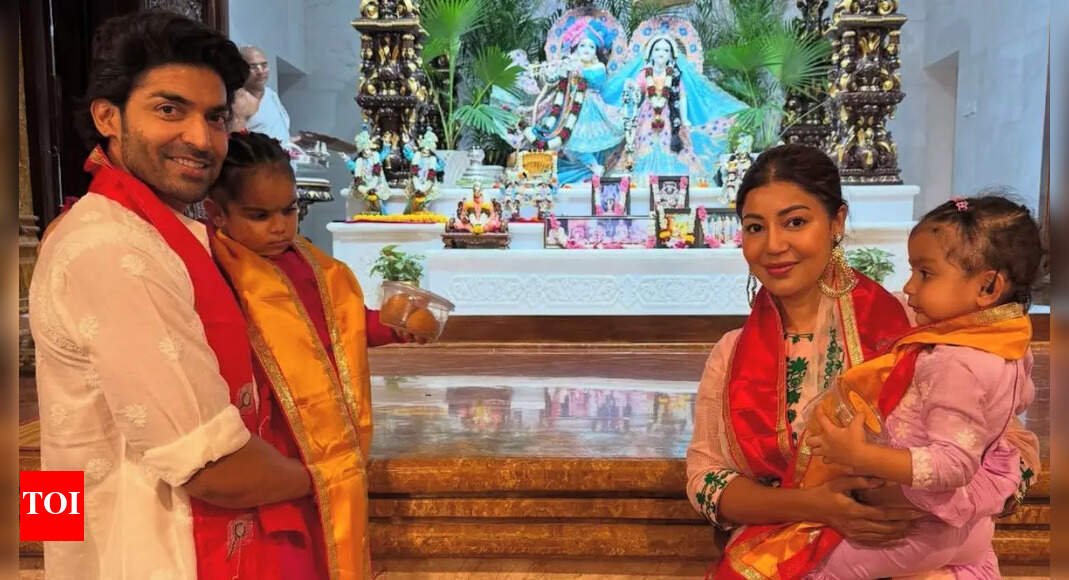 debina-bonnerjee-and-gurmeet-chaudhary-open-up-about-their-spiritual-experience-at-their-recent-mathura-trip-with-daughters;-say,-“truly-grateful”