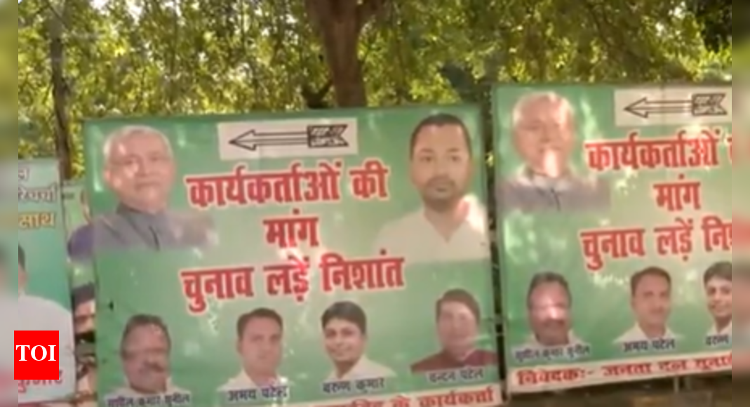 bihar-polls:-jd(u)-workers-urge-nitish’s-son-to-contest;-erect-posters