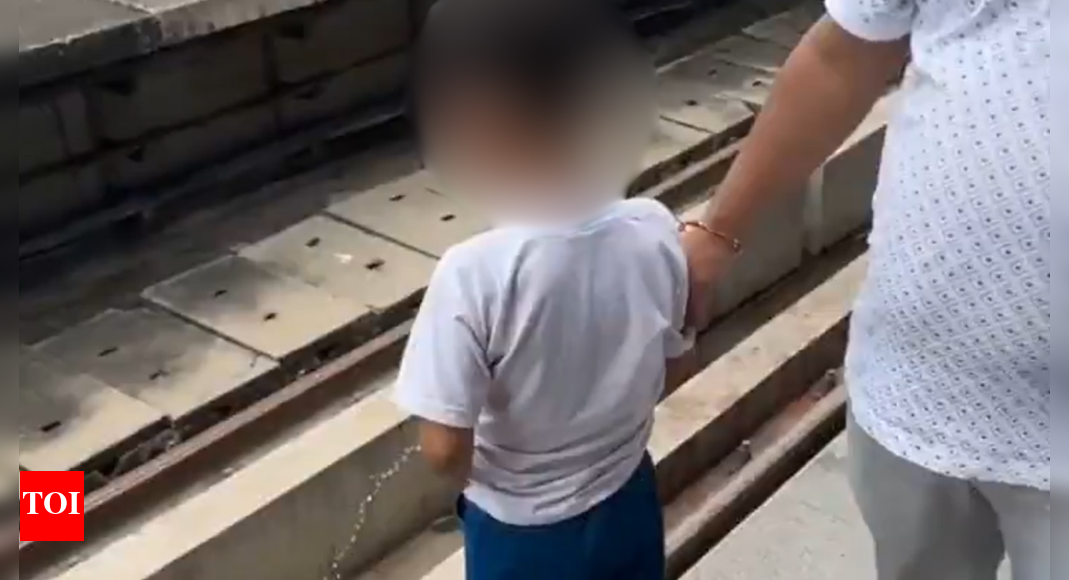 ‘inhe-koi-sharam-nahi-aa-rahi’:-child-urinates-on-delhi-metro-tracks;-father-faces-backlash-over-lack-of-civic-responsibility