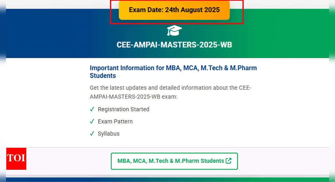 cee-ampai-2025:-mtech,-mba,-mca-and-mpharm-exams-on-24-august;-check-exam-pattern,-schedule-and-syllabus