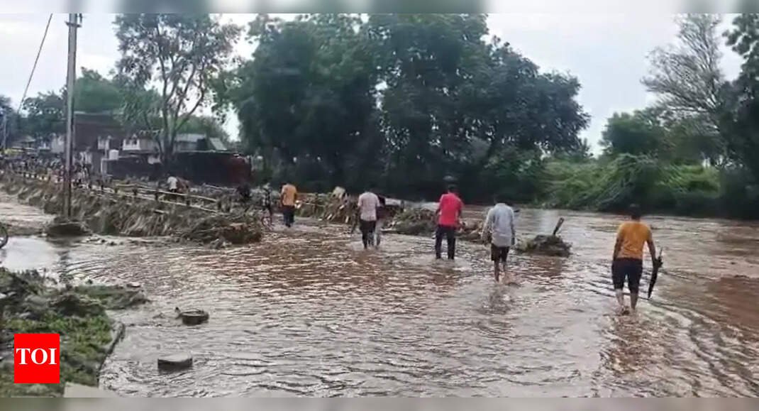 madhya-pradesh-rains:-rupa-river-floods-rajpur,-vehicles-washed-away,-homes-inundated