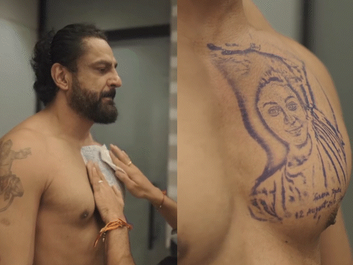 पराग-त्यागी-ने-सीने-पर-शेफाली-जरीवाला-का-टैटू-बनवाया:वीडियो-देखकर-यूजर्स-बोले-इसे-कहते-हैं-सच्चा-प्यार