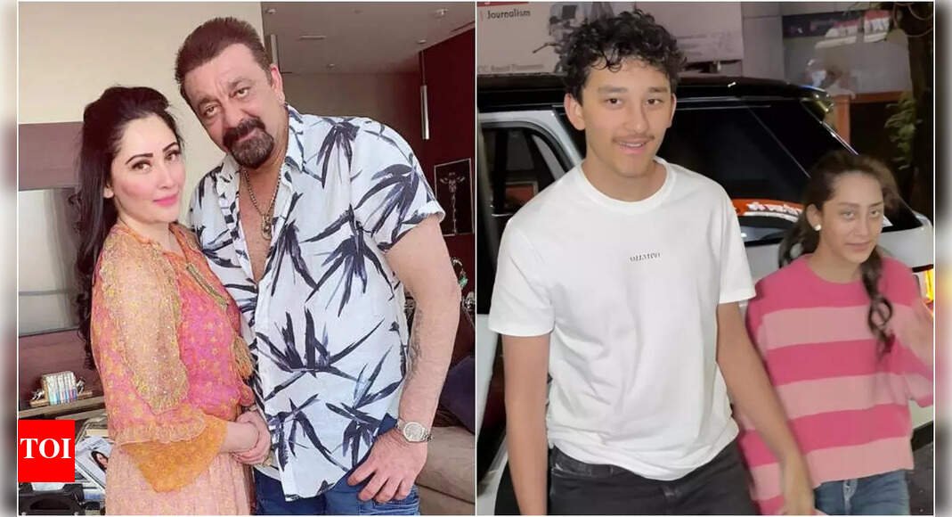sanjay-dutt-and-maanayata’s-twins-shahraan-and-iqra-spotted-in-bandra,-fans-say-they’ve-grown-into-confident-and-good-looking-teenagers