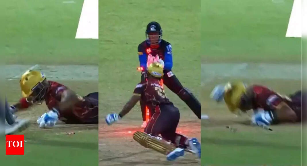 watch:-pooran-loses-cool,-smashes-ground-in-anger-after-losing-wicket
