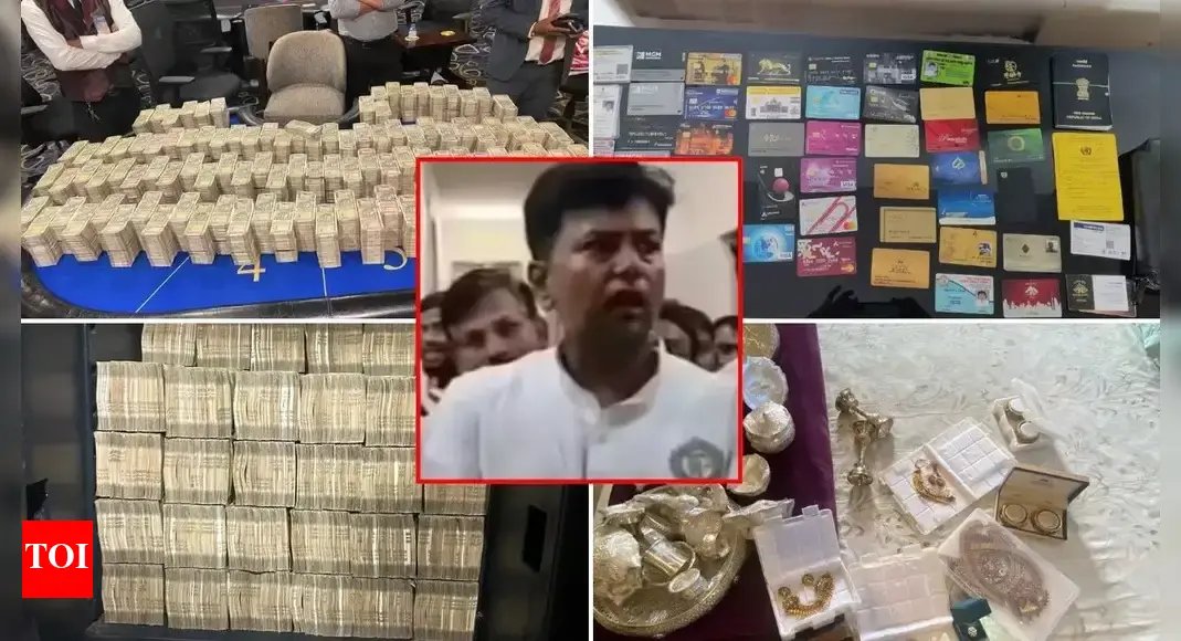 illegal-betting-case:-karnataka-congress-mla-kc-veerendra-arrested-with-massive-hoards-of-cash;-gold-worth-6-crore-seized