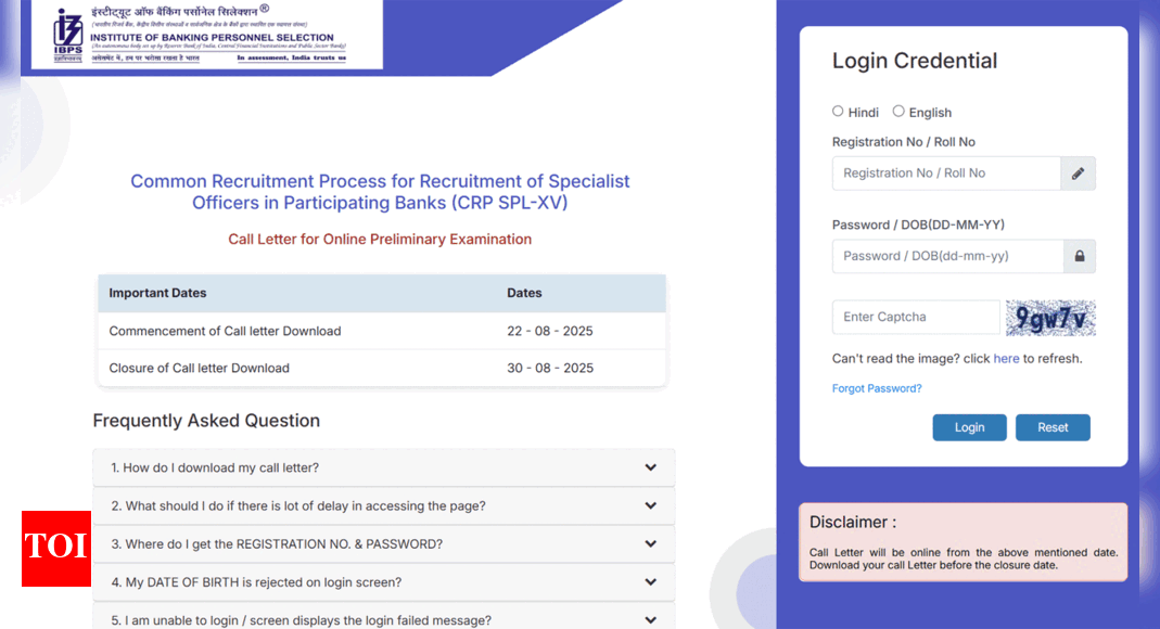 ibps-so-admit-card-2025-released-at-ibps.in;-download-hall-ticket-for-crp-spl-xv-prelims-here