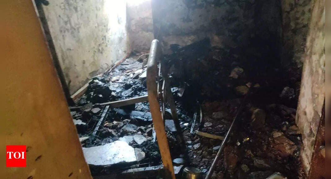 sinquerim-church-quarters-ravaged-by-fire,-priests-unharmed