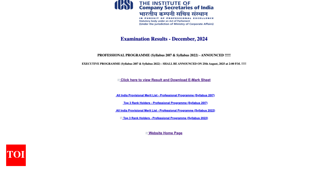 icsi-cs-june-2025-result-for-professional-programme-announced-at-icsi.edu:-check-direct-link-to-download-scorecard-here