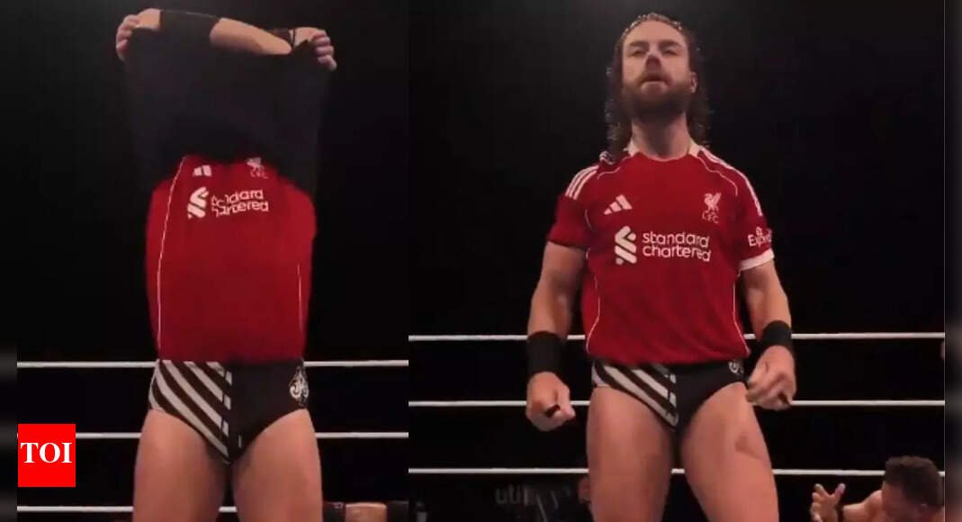 watch:-wwe-wrestler-unveils-liverpool-jersey-in-ring-–-the-name-on-back-stuns-fans
