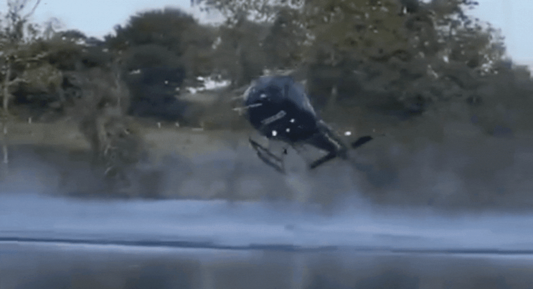 watch:-helicopter-spirals-out-of-control,-spins-wildly-before-crashing-into-lake
