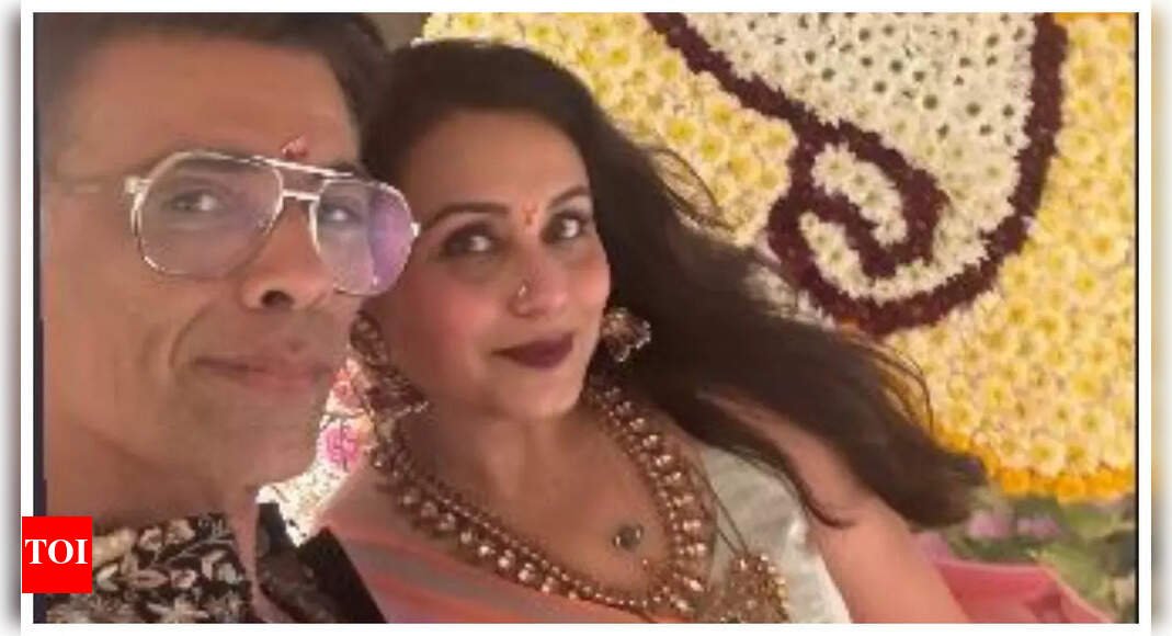 karan-johar-and-rani-mukerji-treat-fans-with-a-stunning-selfie-as-they-ring-in-ganesh-chaturthi-together-–-see-photo
