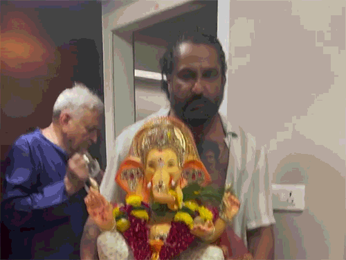 पराग-त्यागी-ने-निभाई-पत्नी-शेफाली-जरीवाला-की-परंपरा:घर-में-स्थापित-की-गणपति-बप्पा-की-मूर्ति,-बोले-परी-हमेशा-यही-चाहती-थी