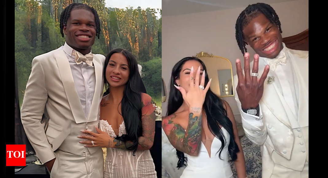“she-refused-to-kiss-him”:-travis-hunter-and-leanna-lenee’s-shocking-wedding-moment-raised-questions-about-their-relationship