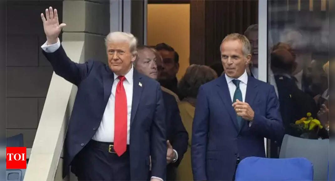 us-open:-trump-presence-delays-final-by-half-an-hour;-met-with-mixed-reception