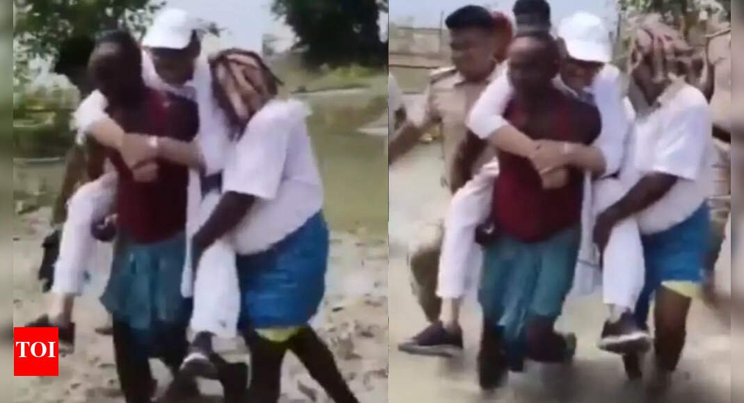 bihar-floods:-villagers-give-piggyback-ride-to-‘unwell’-congress-mp;-watch-video