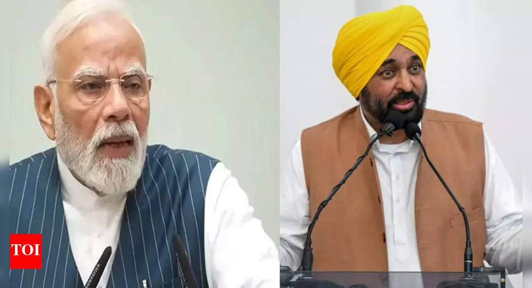 punjab-floods:-unwell-cm-bhagwant-mann-welcomes-pm-narendra-modi’s-visit;-toll-51