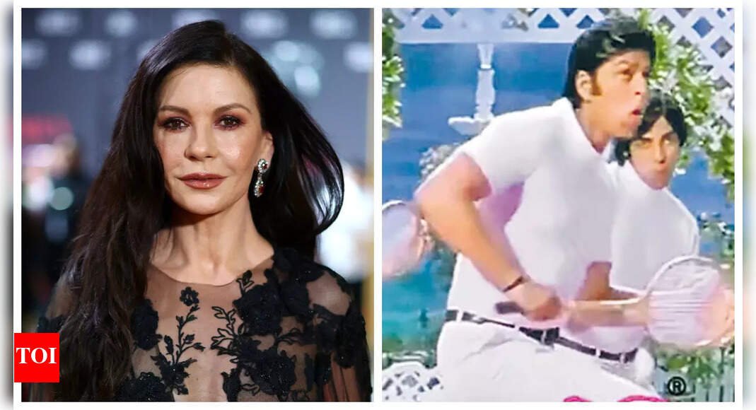 catherine-zeta-jones-takes-a-dig-at-president-donald-trump-while-watching-shah-rukh-khan’s-om-shanti-om-at-us-open;-fans-react