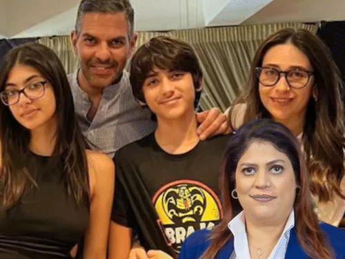 करिश्मा-के-बच्चों-के-सपोर्ट-में-आईं-संजय-की-बहन:मंधिरा-कपूर-ने-कहा-पिता-बच्चों-को-वसीयत-में-शामिल-न-करें,-यह-समझ-से-परे