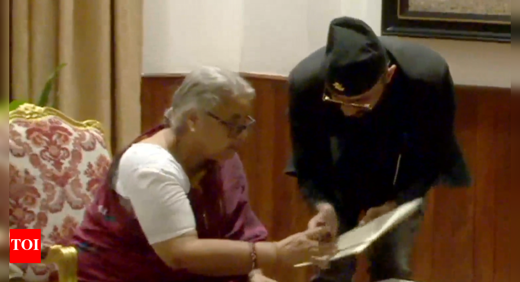 nepal-interim-govt:-sushila-karki-takes-oath-as-pm;-first-woman-in-top-post