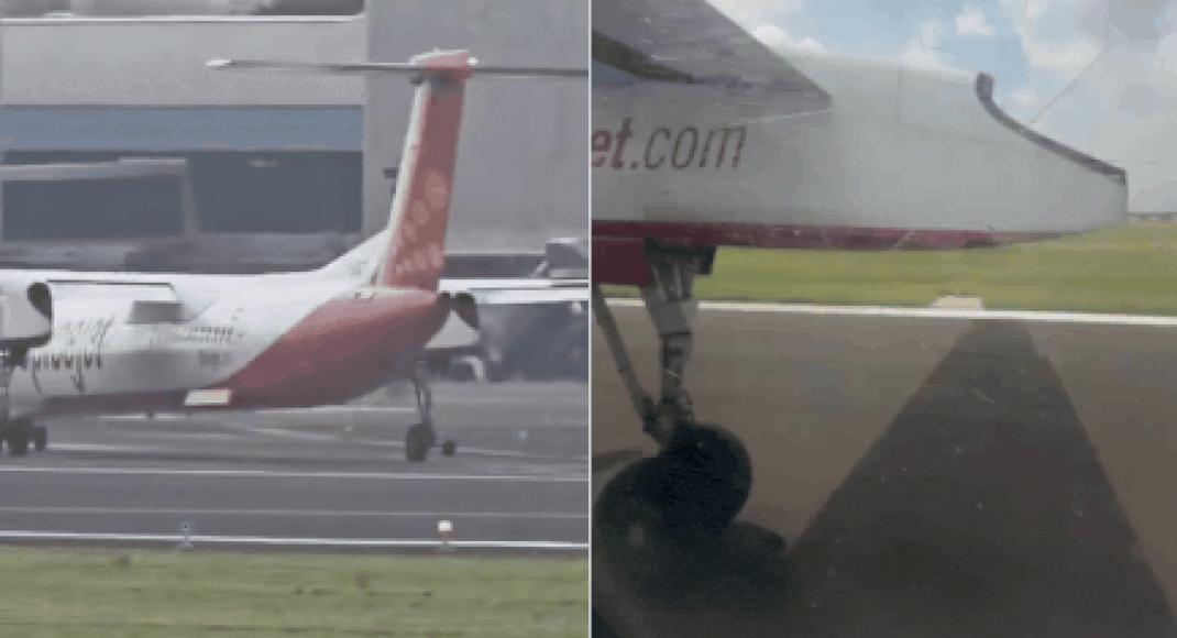 watch:-wheel-falls-off-spicejet-plane-after-take-off;-pilots-declare-full-emergency