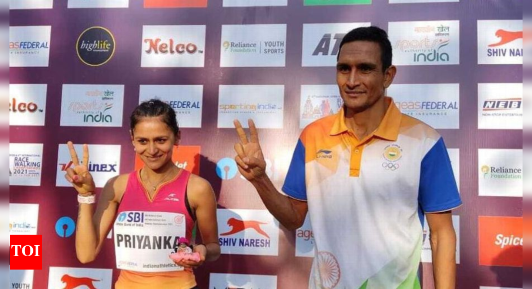 world-athletics-championships:-india’s-sandeep-kumar-23rd,-priyanka-24th-in-35km-race-walk