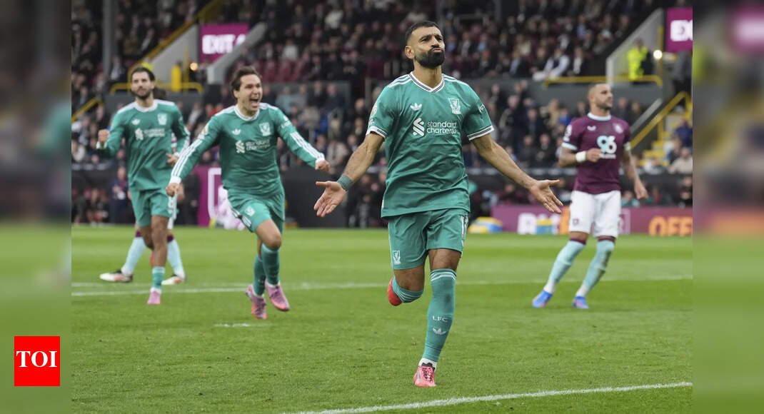 premier-league:-late-mo-salah-strike-saves-liverpool,-club-set-record-vs-burnley