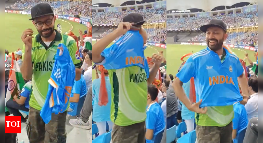 watch:-pakistan-fan-changes-jersey-mid-match-against-india,-video-goes-viral