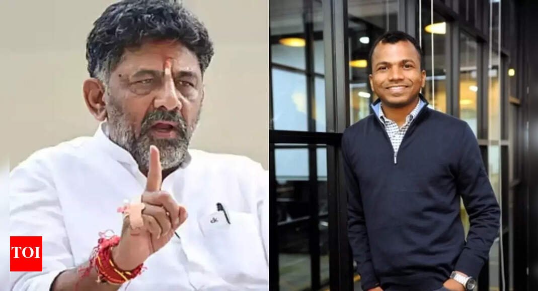 ‘no-city-can-match-bengaluru’:-dk-shivakumar-on-blackbuck-ceo-rajesh-yabaji’s-exit-from-city