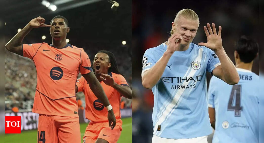 ucl:-rashford-double-lifts-barcelona;-haaland-hits-50-in-man-city-win