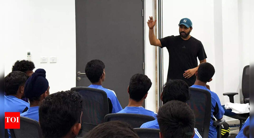 rohit-sharma-inspires-india’s-u19-players-in-special-session-at-bcci-centre-of-excellence