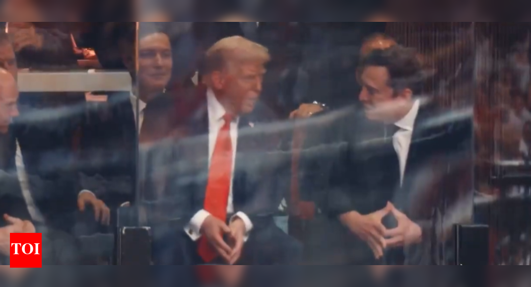 friends-again?-donald-trump,-elon-musk-interact-at-charlie-kirk’s-memorial-service-–-watch