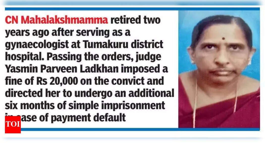 karnataka:-rs-2k-bribe-lands-doctor-in-jail-for-5-yrs;-labourer-forced-to-pay-govt-hospital-for-delivery