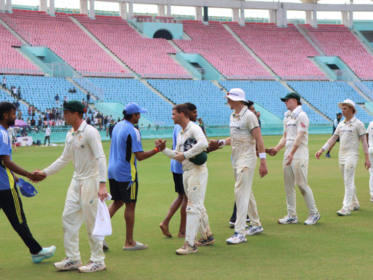 india-a-defeated-australia-a-by-5-wickets-in-lucknow:kl-rahul,-sai-sudharsan-shine-with-centuries,-jurel-slams-fifty;-manav-suthar-bags-8-wickets-in-two-innings