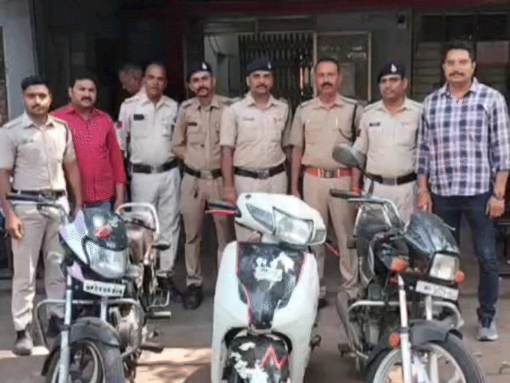 vehicle-thief-falls-into-police-dragnet-in-bhopal:3-stolen-two-wheelers-worth-rs-1.5-lakh-seized;-accused-is-a-habitual-offender-with-huge-criminal-history