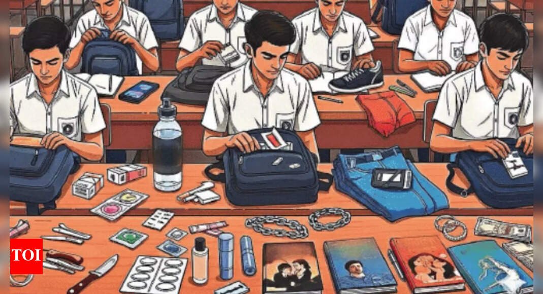 ahmedabad-school-murder:-bag-checks-expose-hidden-student-world;-blades,-vapes,-booze,-condoms-found
